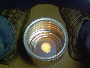 Candle-Powered Personal Heat System – 1/28/12