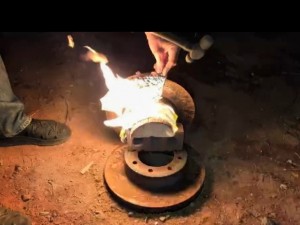 Flame From Thermite Spark